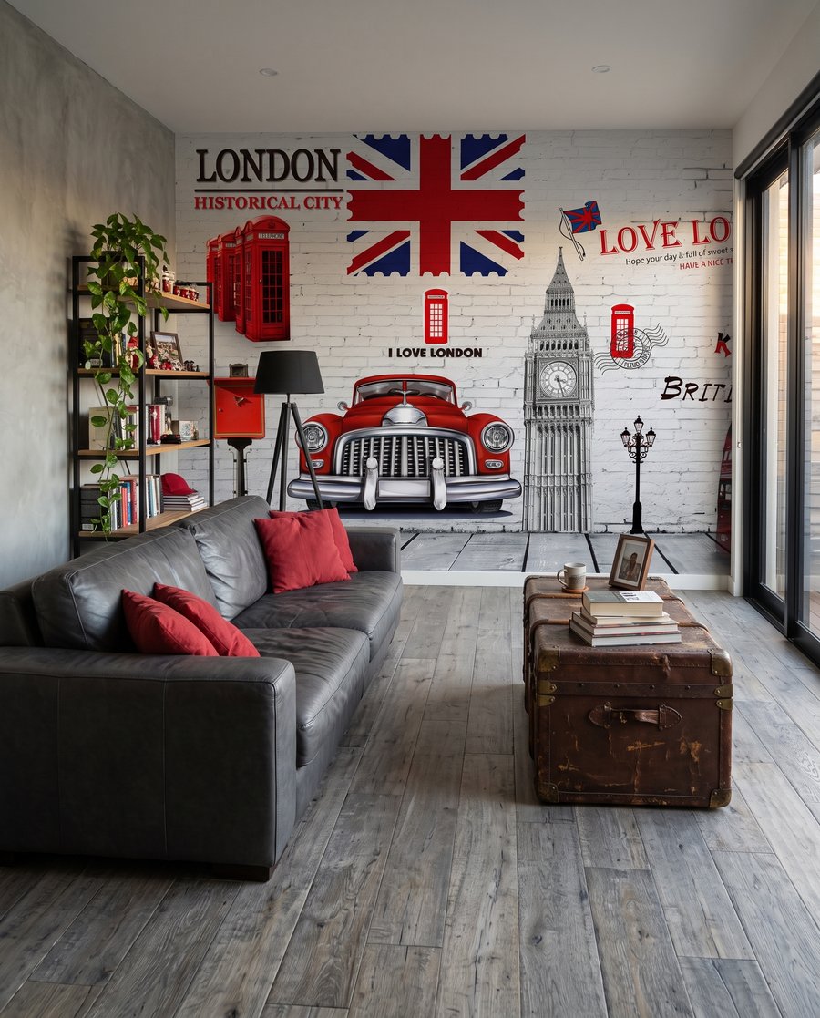 Londres com acentos vermelhos — interior 3