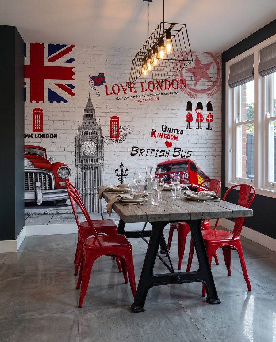 Londres com acentos vermelhos — interior 5