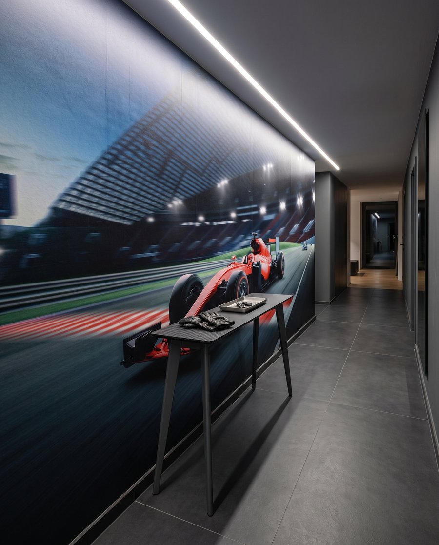 Corrida sob luz noturna — interior 3