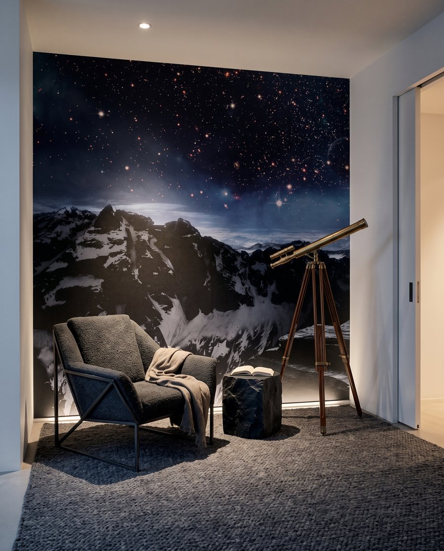 Terra sobre montanhas lunares — interior 3