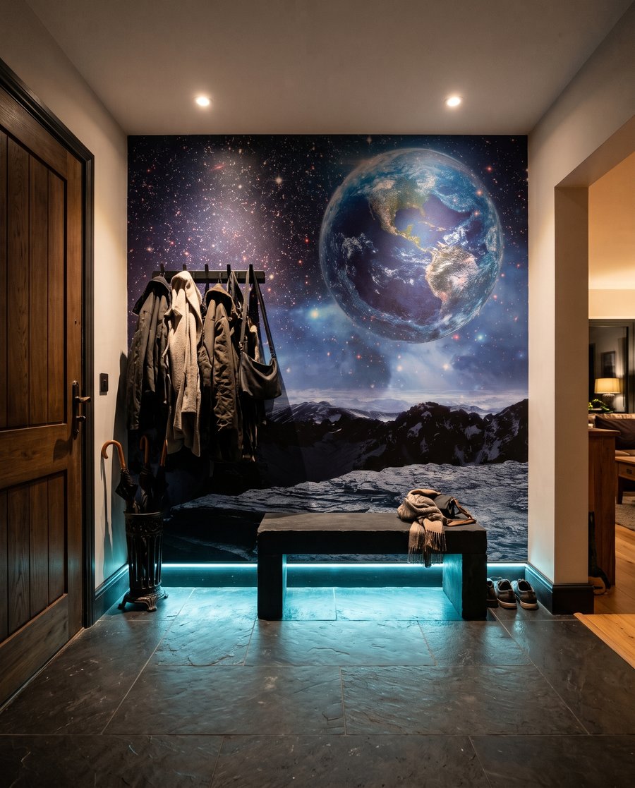 Terra sobre montanhas lunares — interior 4