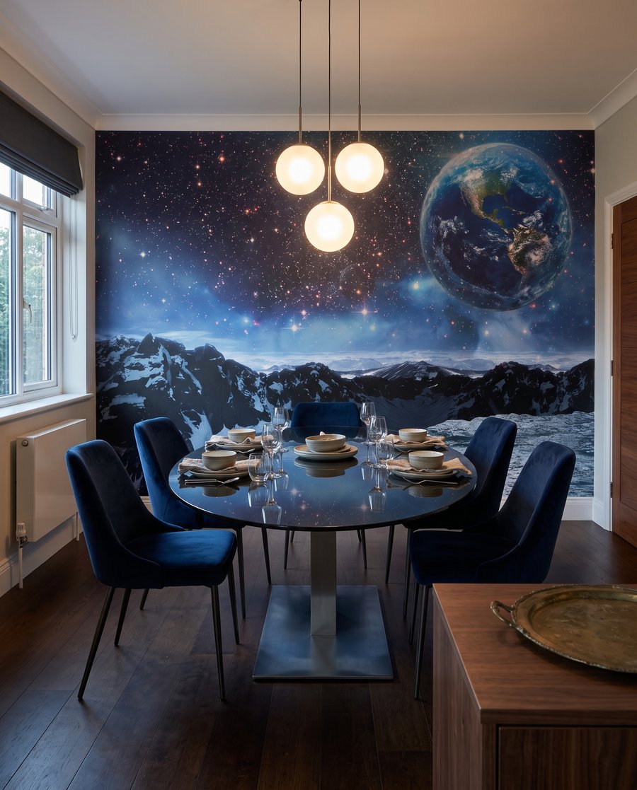 Terra sobre montanhas lunares — interior 5