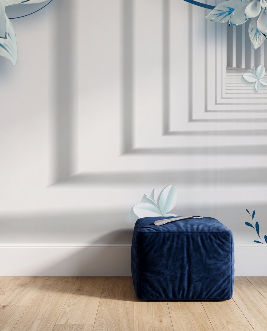 Flores em corredores profundos — detalhe