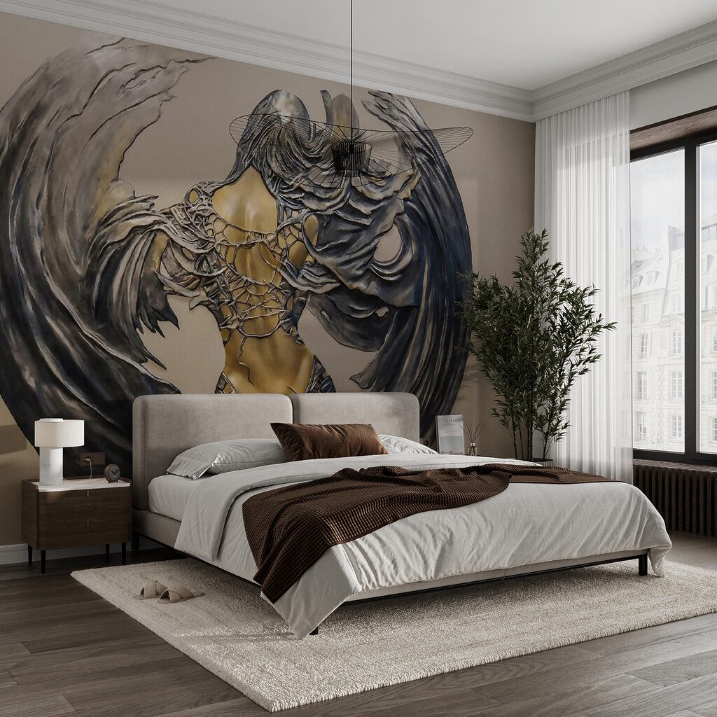 Figura alada em ornamento — interior 8