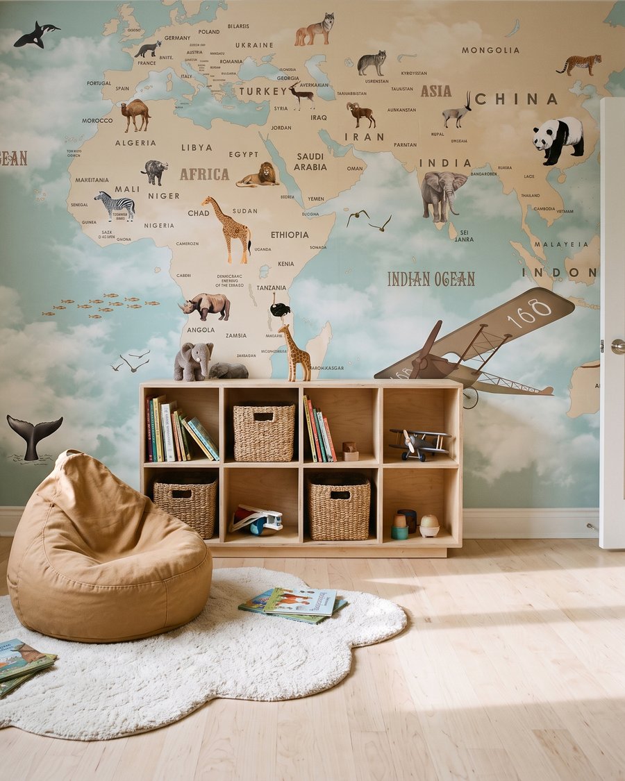 Volta ao mundo animal num interior