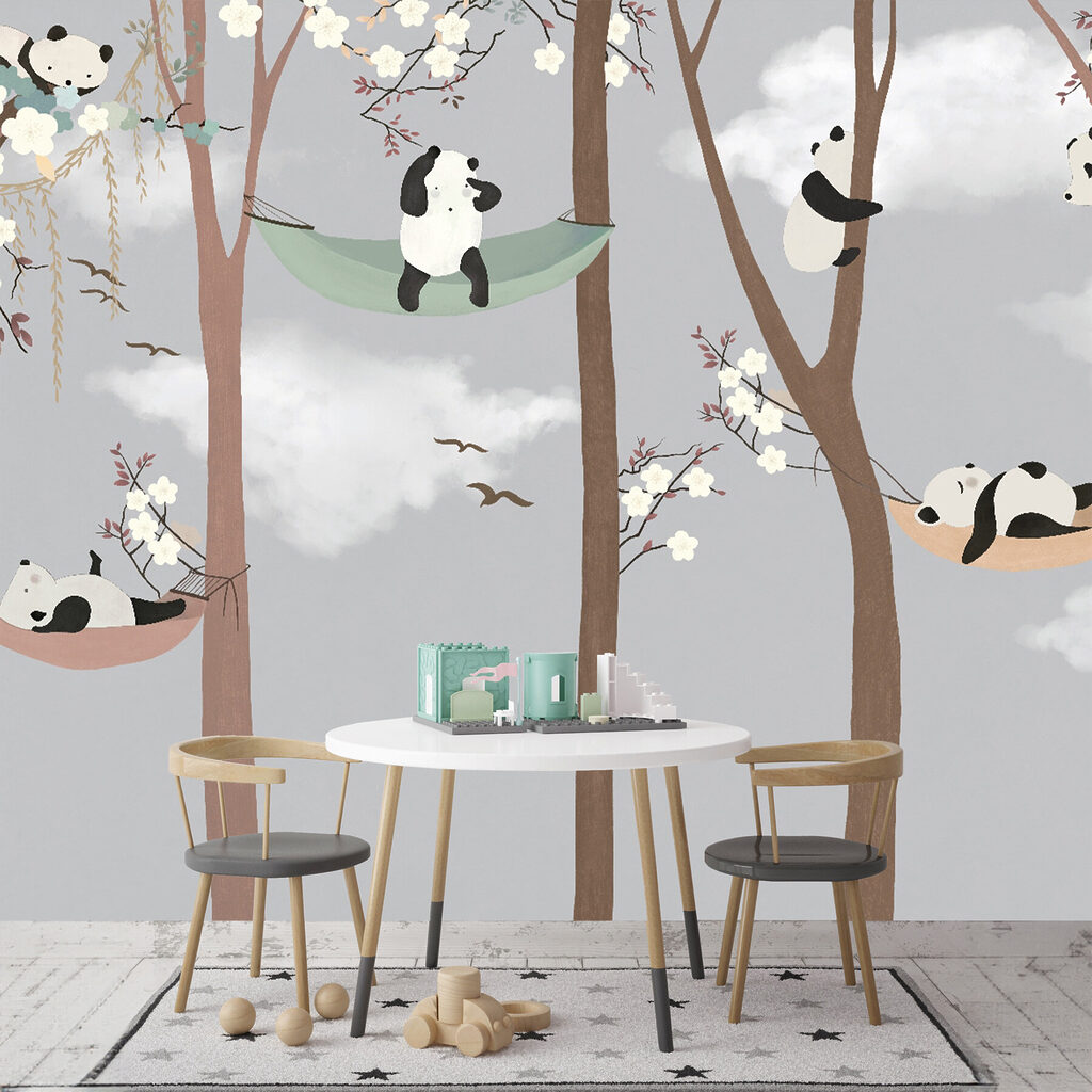 Pandas descansam nas redes — interior 2