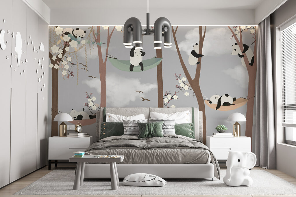 Pandas descansam nas redes — interior 3