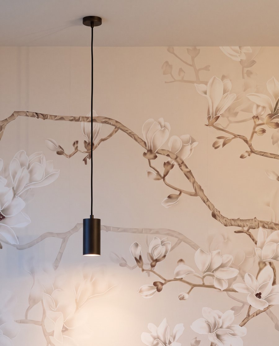 Aves em flor branca — interior 4
