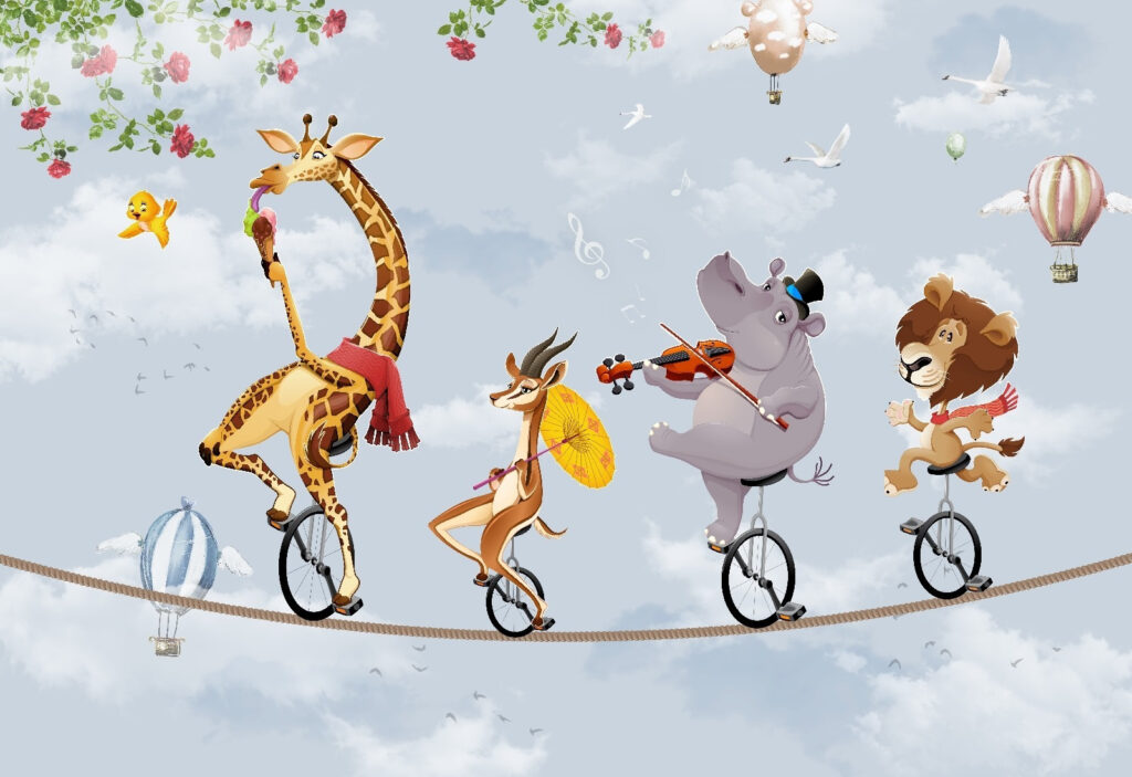 Animais de circo — design completo