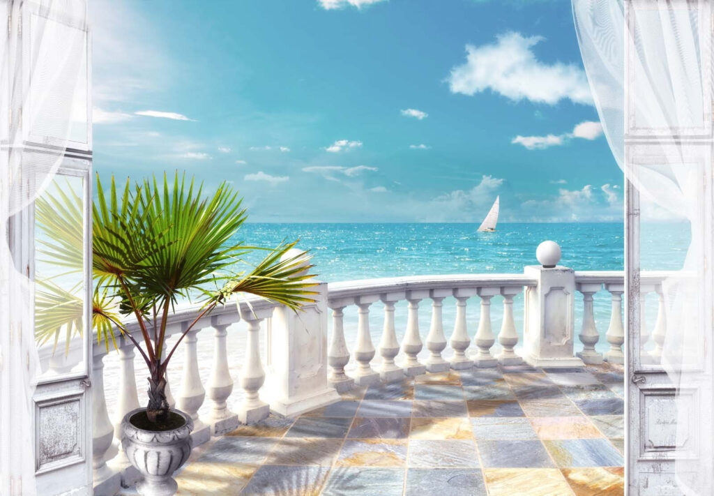 Varanda sobre o mar — design completo