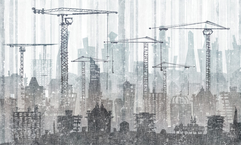 Cidade em construção — design completo