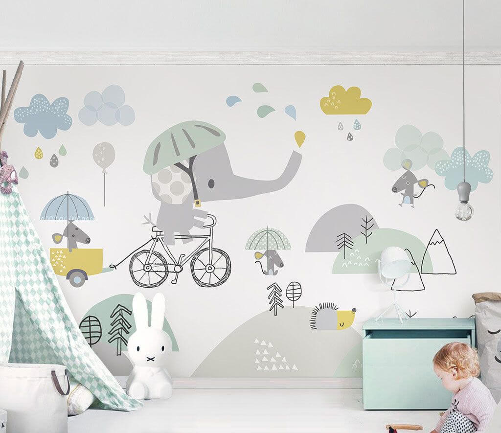 Elefante na bicicleta — interior 1