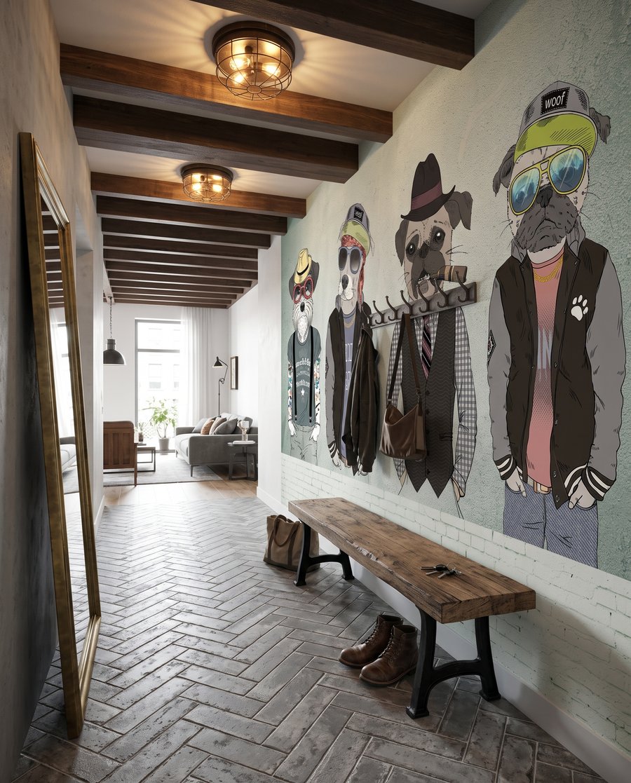Amigos animais de chapéu — interior 3