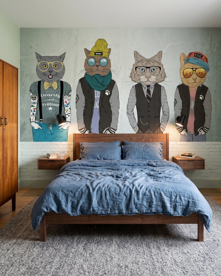 Amigos animais de chapéu — interior 1