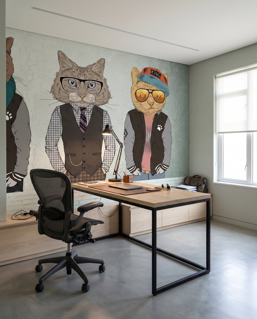 Amigos animais de chapéu — interior 6