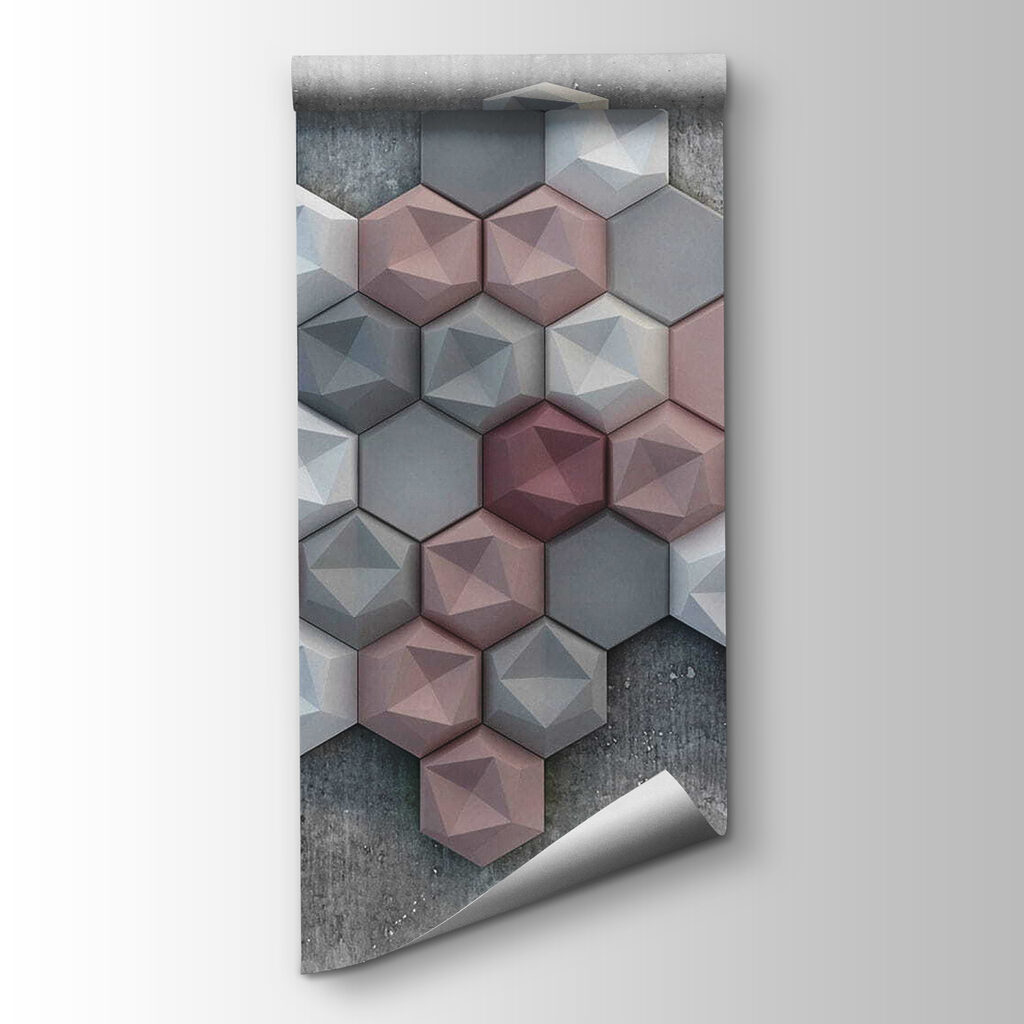 Blocos hexagonais em cinzento — vista do produto