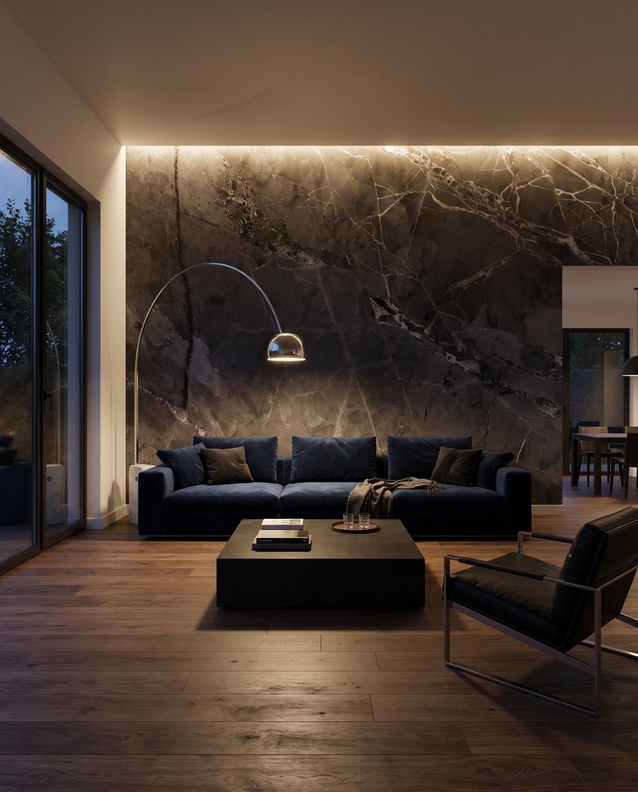 Cinzento com veios profundos — interior 3