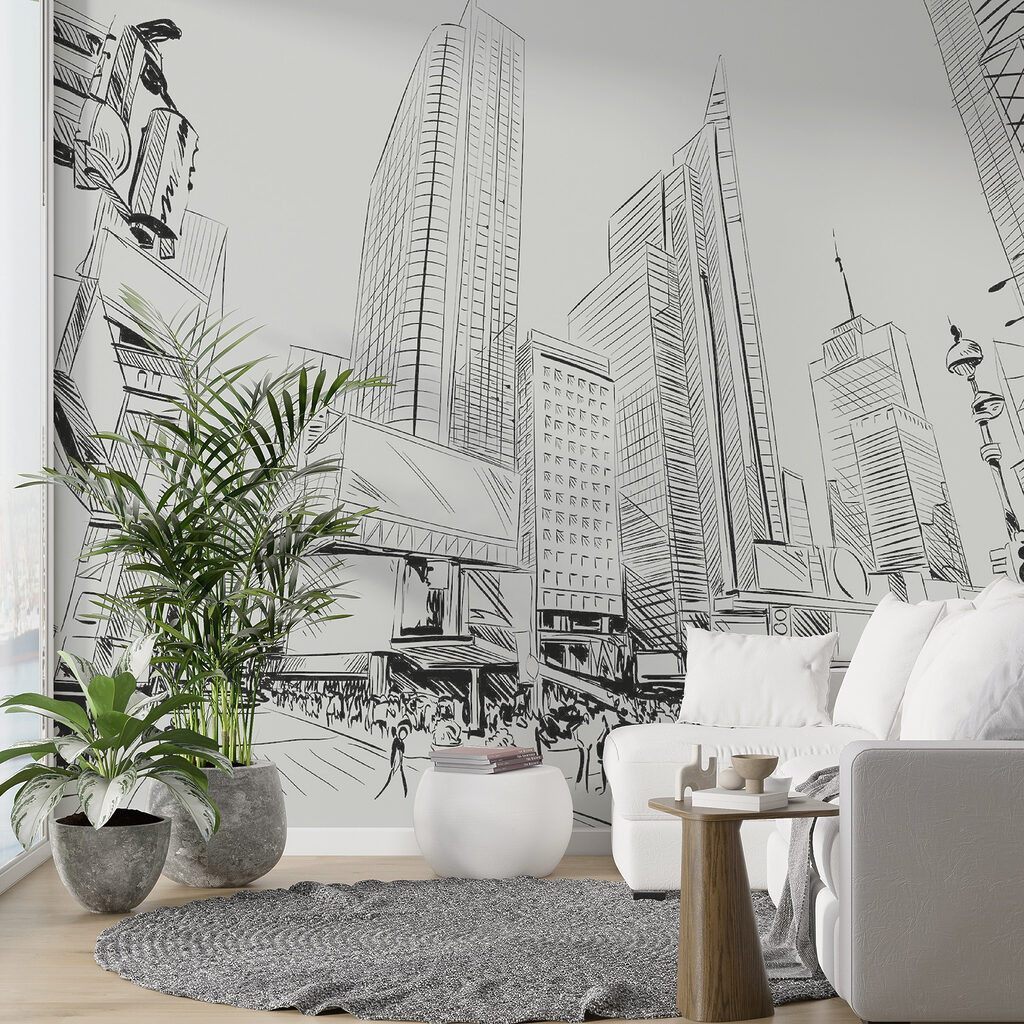 Cidade em linhas pretas — interior 2