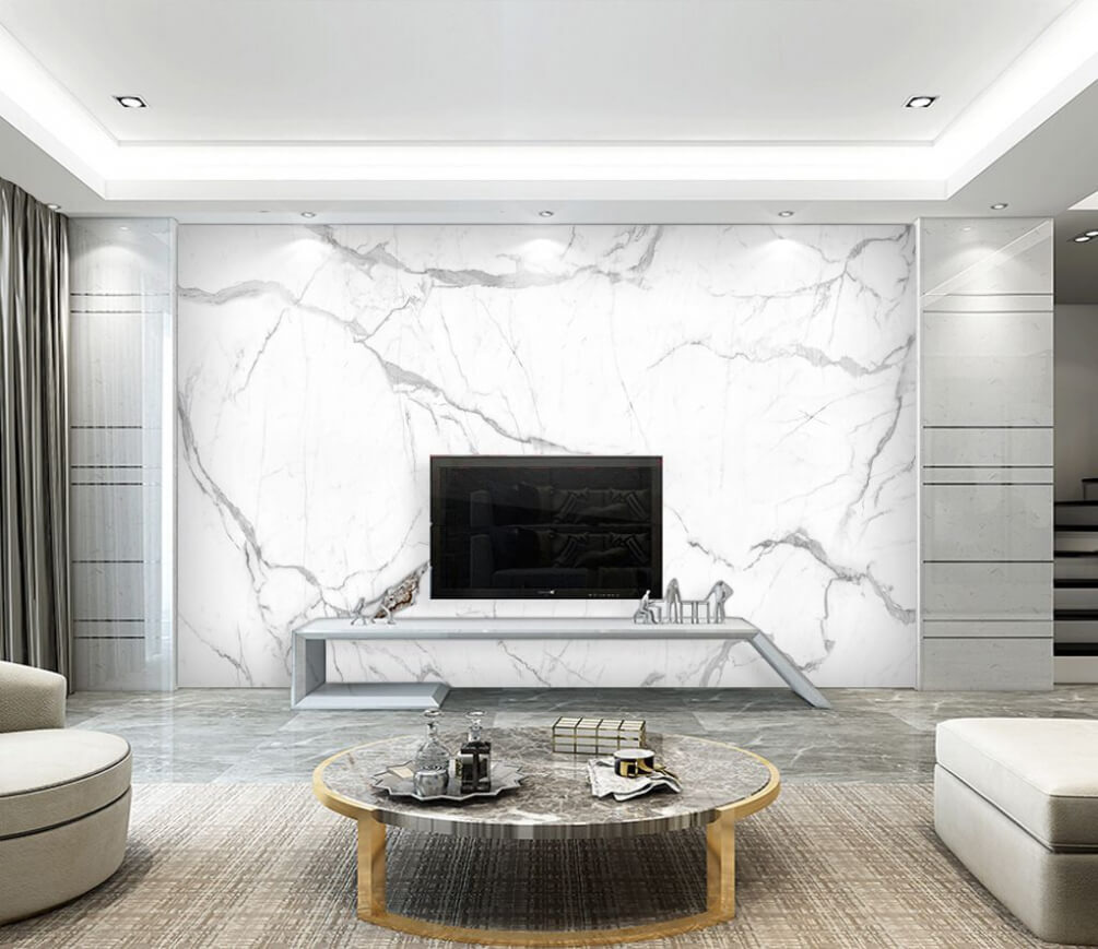 Fendas cinzentas sobre branco — interior 1
