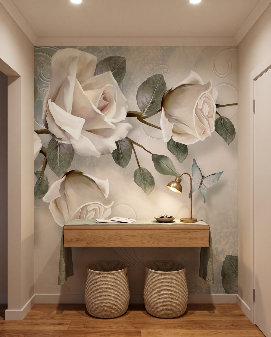 Rosas entre aberturas claras — interior 5