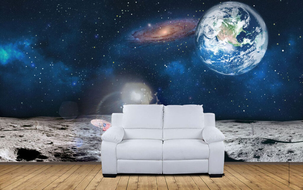 Terra sobre a lua — interior 1