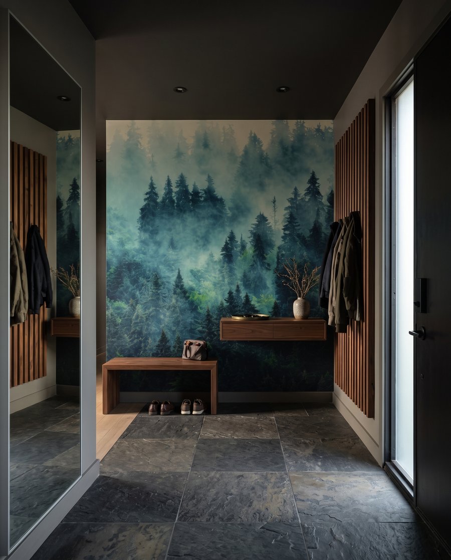 Copas verdes na névoa — interior 5