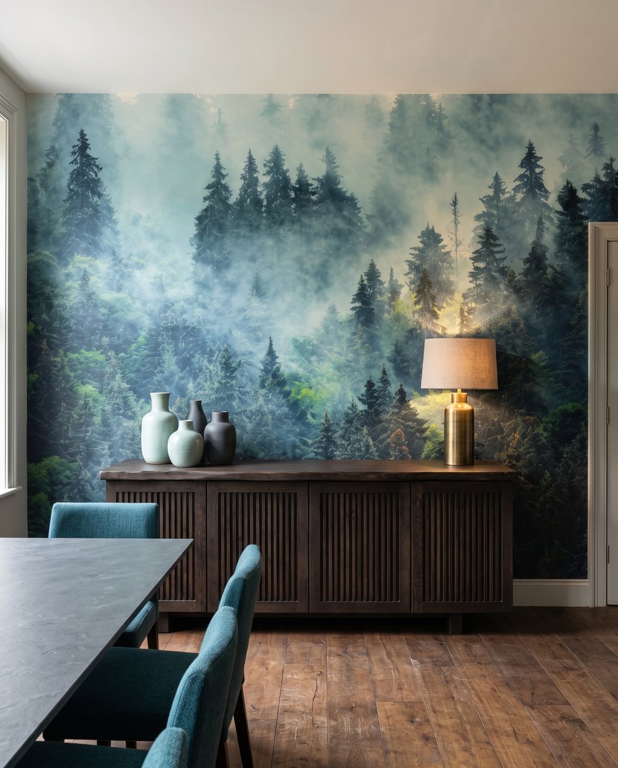 Copas verdes na névoa — interior 6
