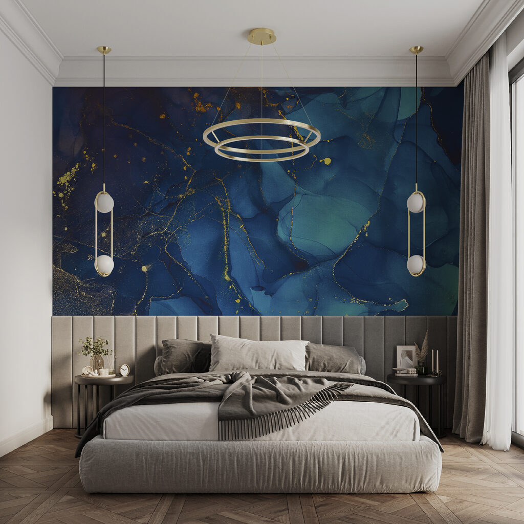 Nuvens azuis, veios dourados — interior 4