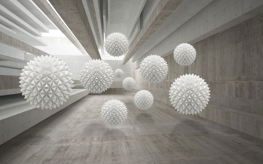 Bolas espinhosas no corredor — design completo