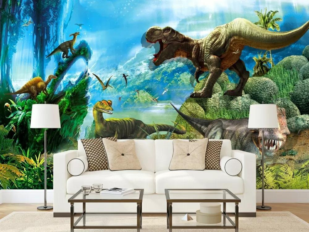 Dinossauros na selva azul — interior 1