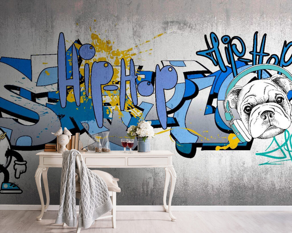 Letras urbanas com figuras — interior 1