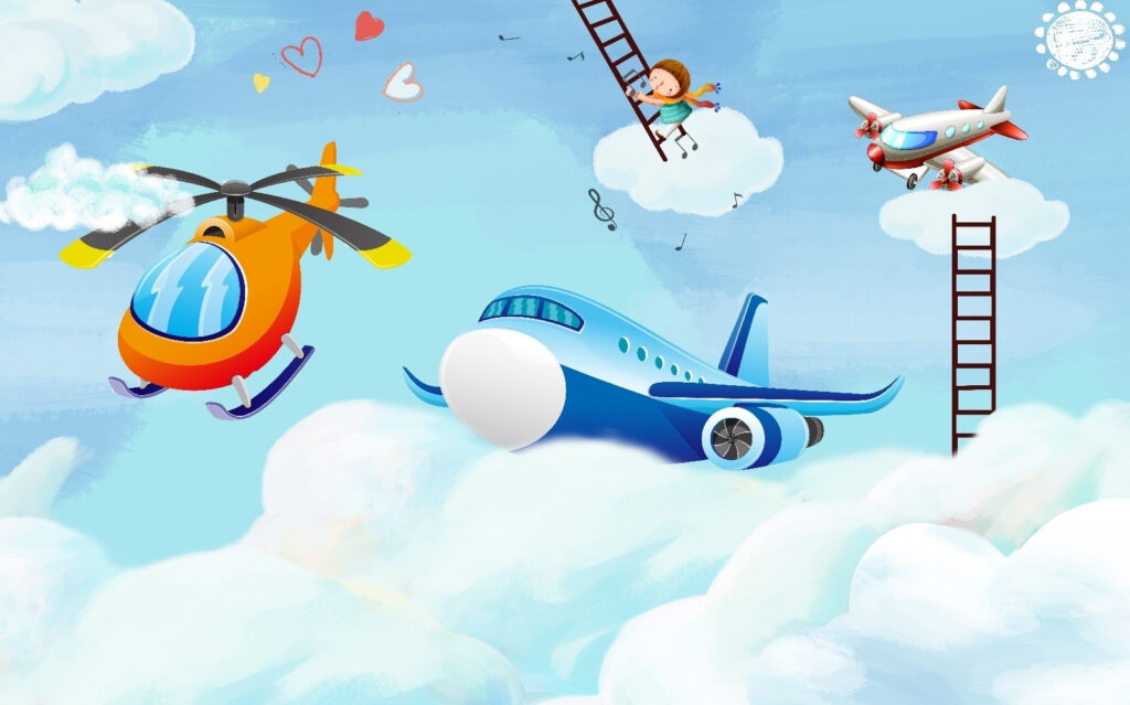 Aviões com escadas — design completo