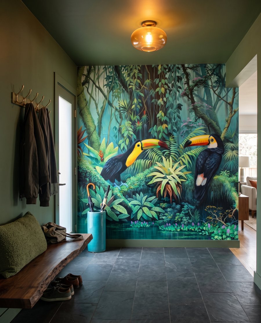 Tucanos junto à água — interior 5