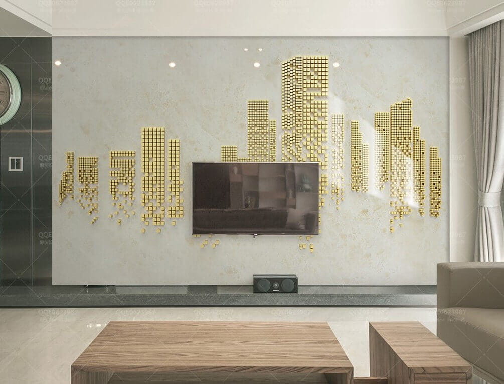 Cidade em pontos dourados — interior 2