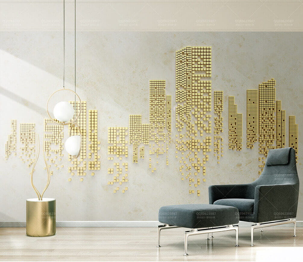 Cidade em pontos dourados — interior 1