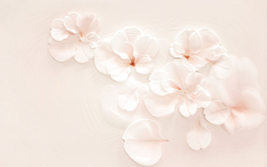 Flores cor-de-rosa claras — design completo