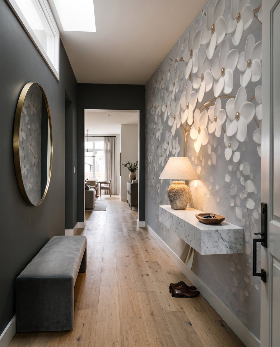 Flores brancas, tronco dourado — interior 4