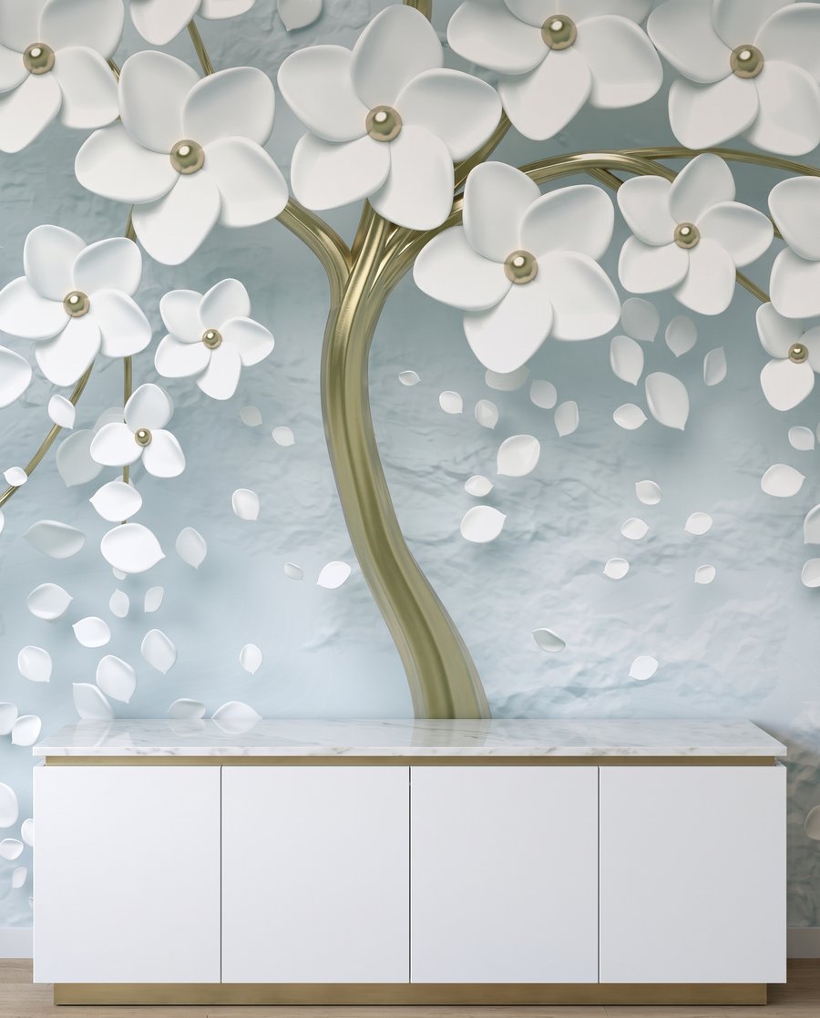 Flores brancas, tronco dourado — interior 4