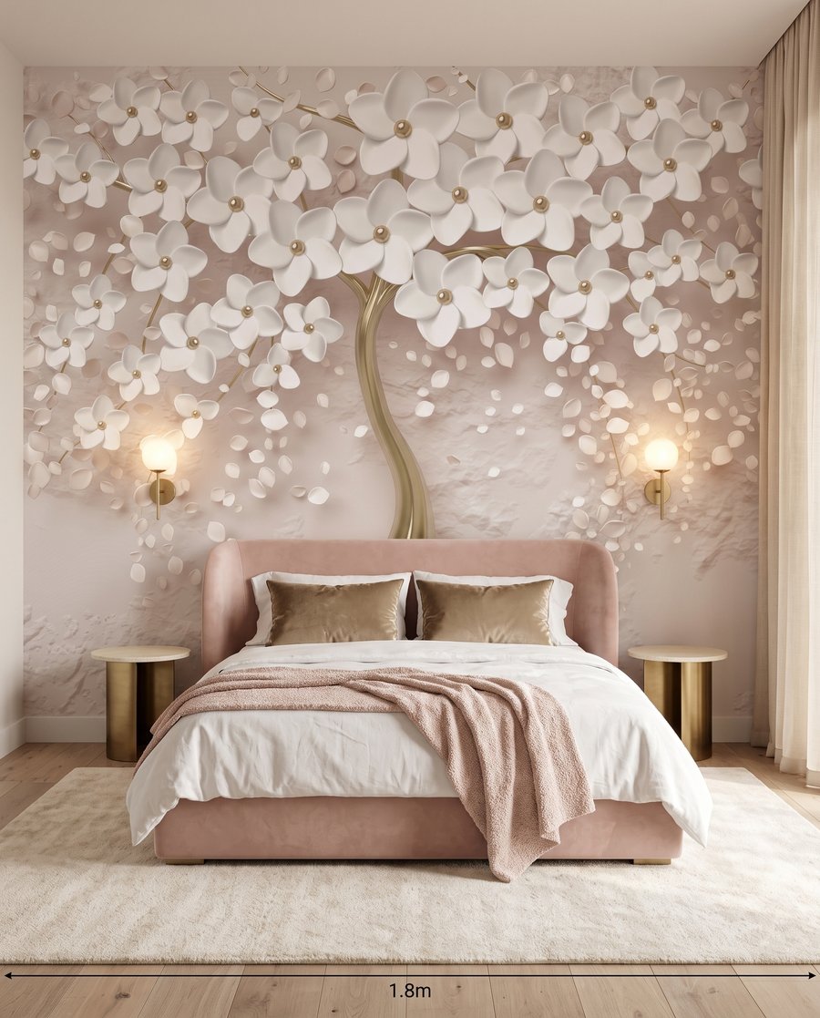 Flores brancas, tronco dourado — interior 2