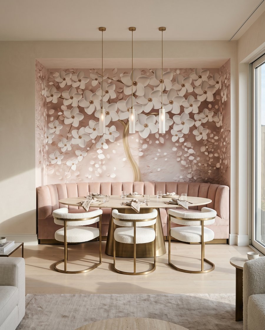 Flores brancas, tronco dourado — interior 4