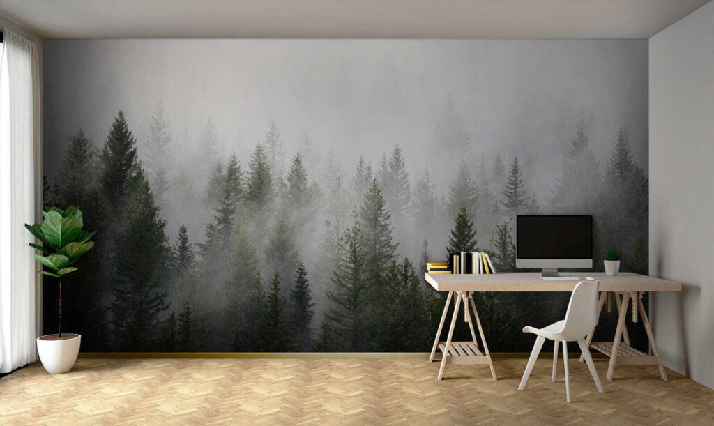 Pinheiros de alturas diferentes — interior 9