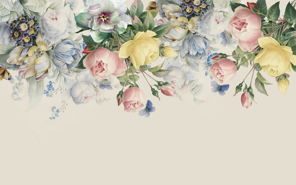 Grandes flores pendentes — design completo