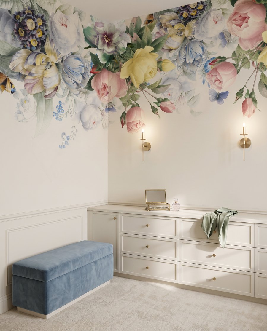 Grandes flores pendentes — interior 1
