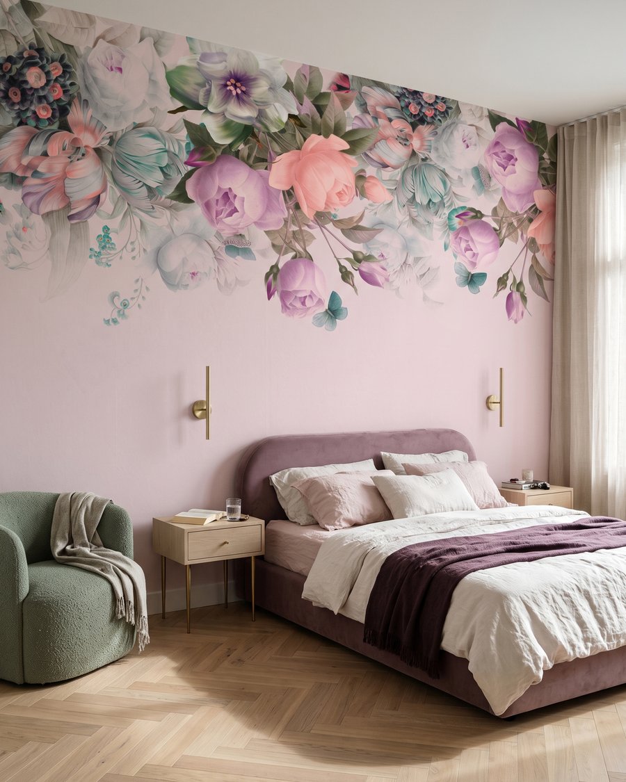 Grandes flores pendentes — interior 2