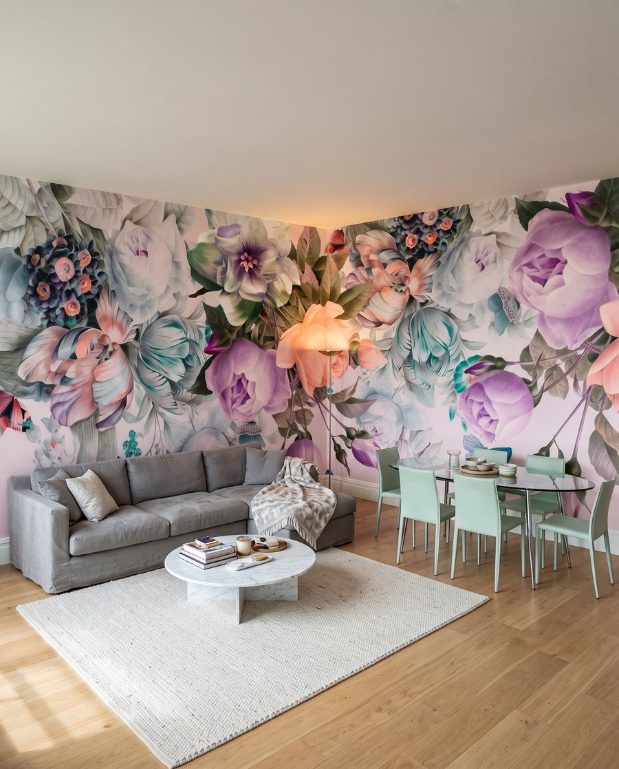 Grandes flores pendentes — interior 4