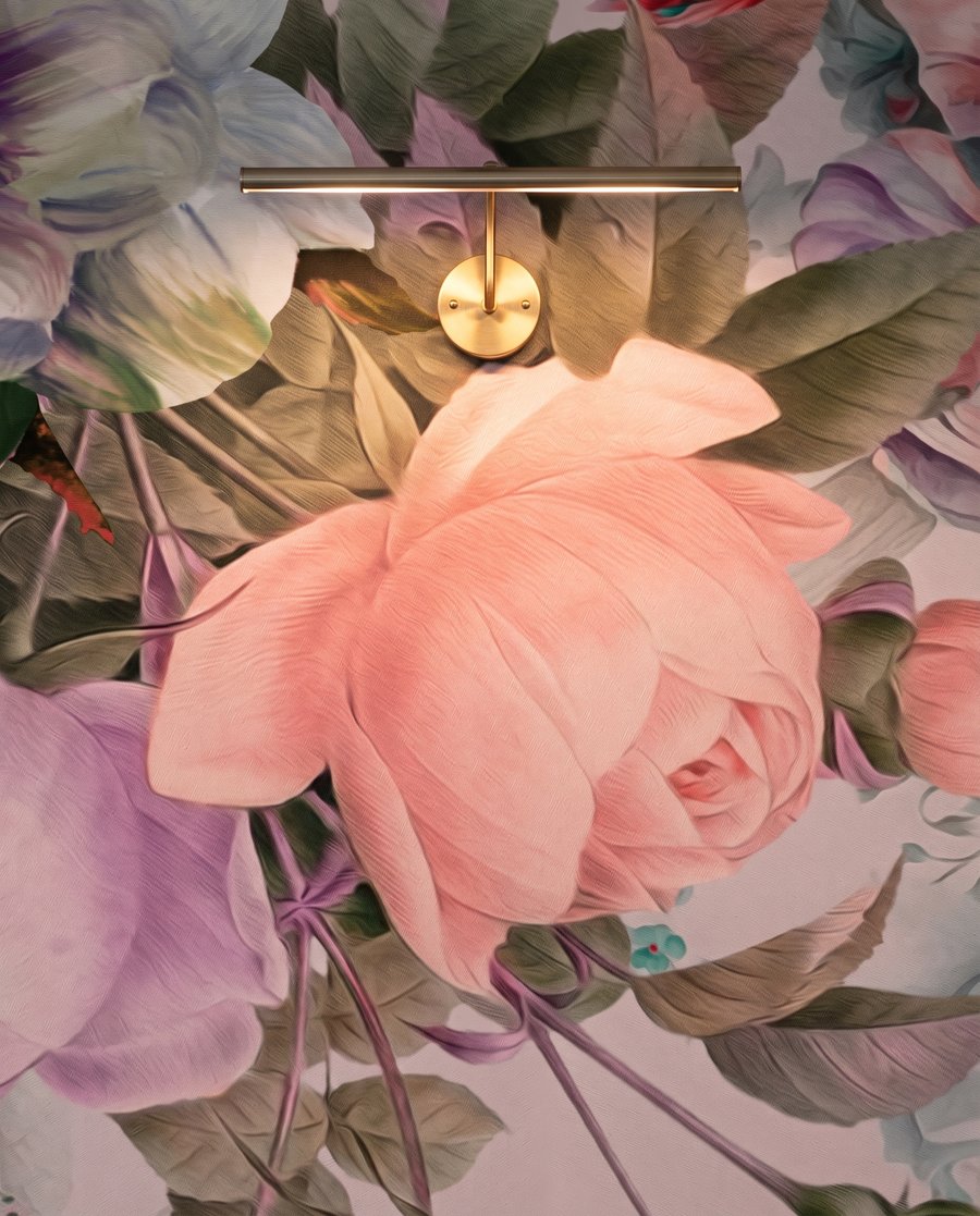 Grandes flores pendentes — detalhe