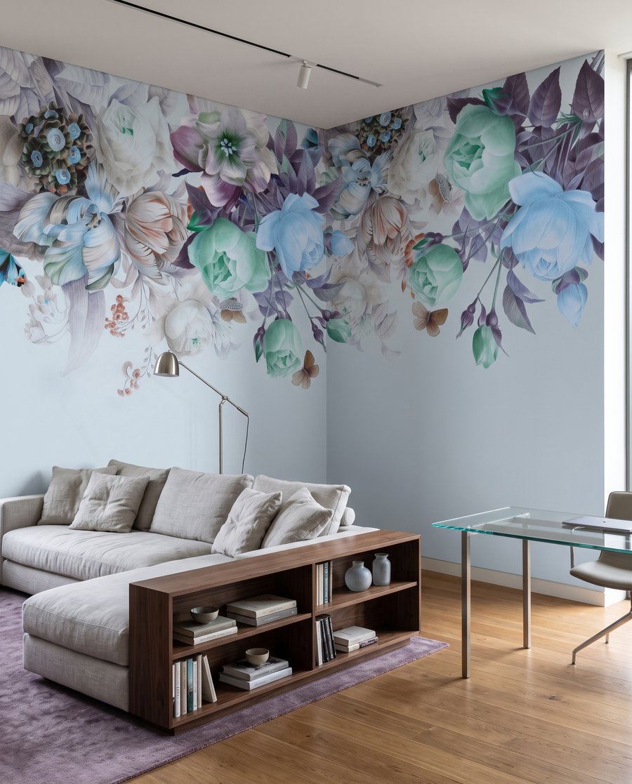 Grandes flores pendentes — interior 1