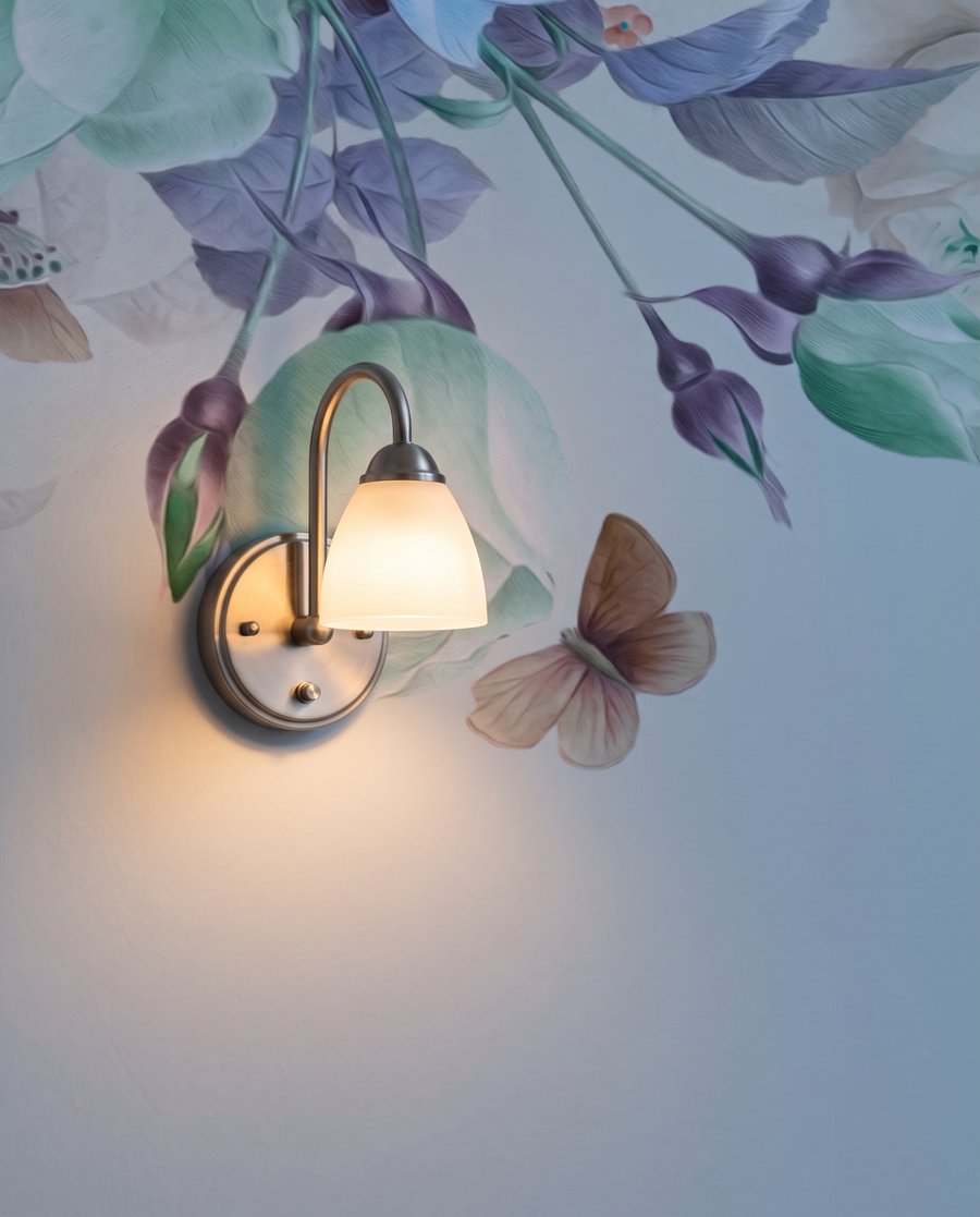 Grandes flores pendentes — detalhe