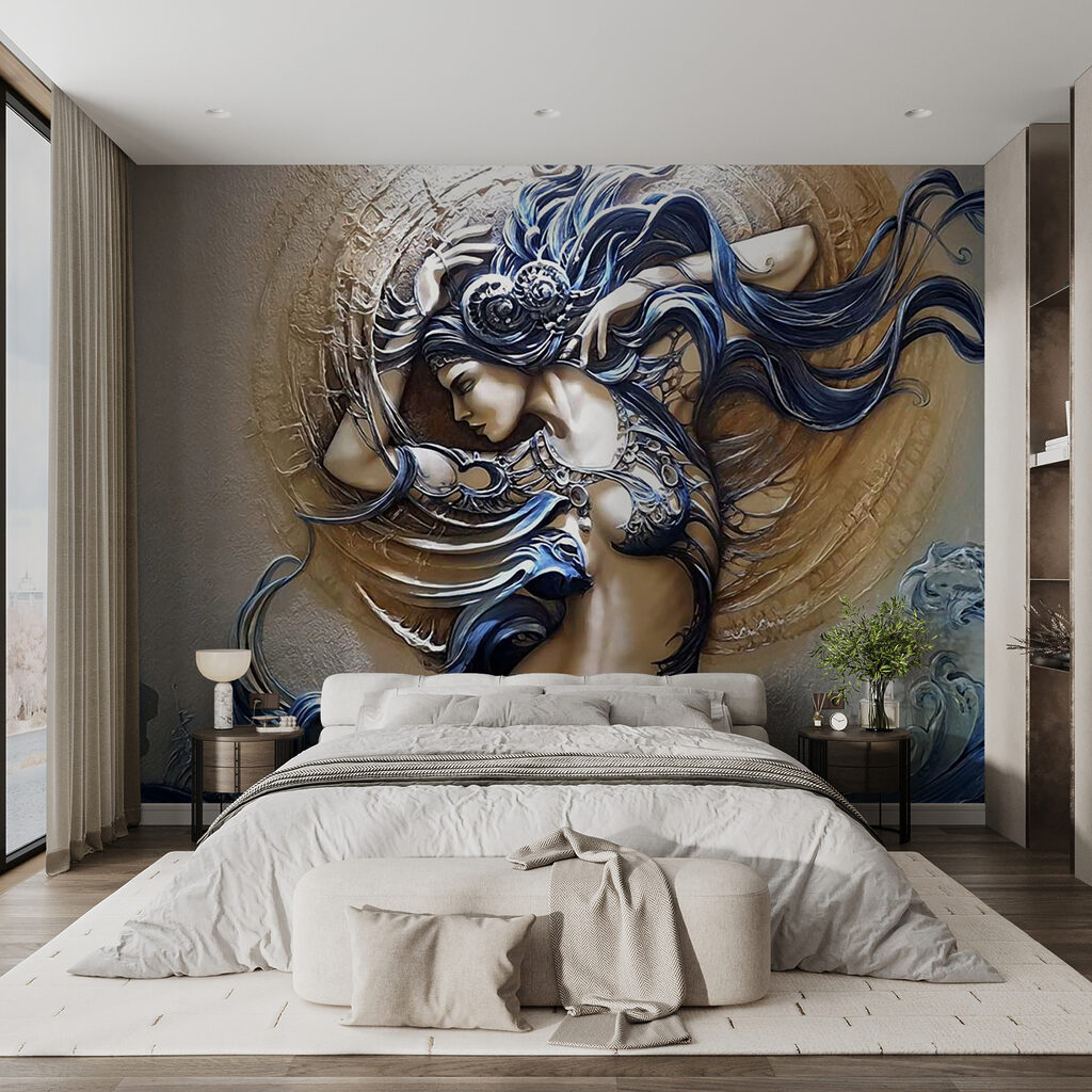 Mulher com caracóis ondulados — interior 6