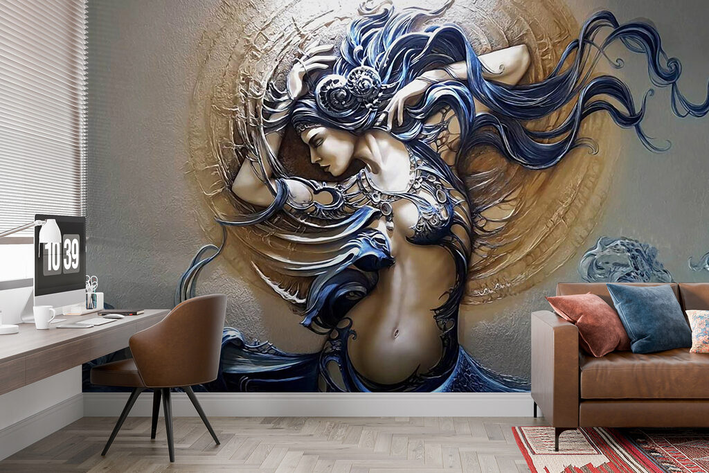 Mulher com caracóis ondulados — interior 7